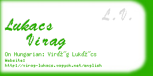 lukacs virag business card